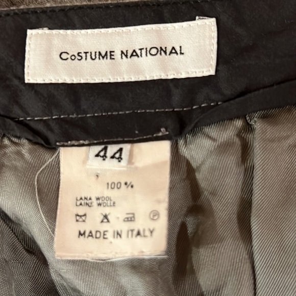 Costume National Designer Gray Wool Pencil Skirt - Picture 6 of 7